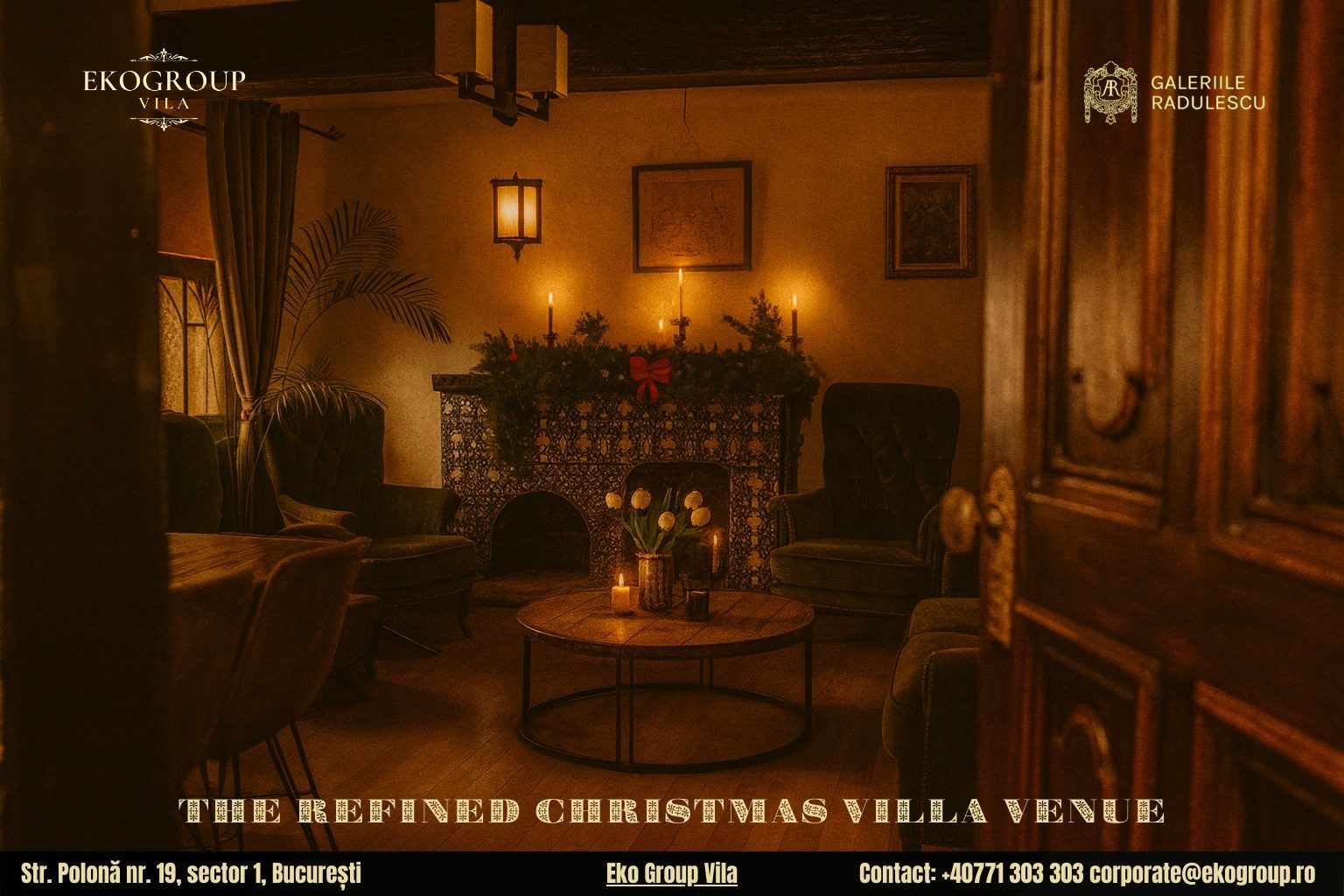 Destinații de Crăciun în București: Magia Crăciunului anilor ’30 la Eko Group Vila, o alegere elegantă